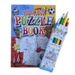 Pencils & Puzzle Book