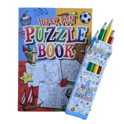 Pencils & Puzzle Book